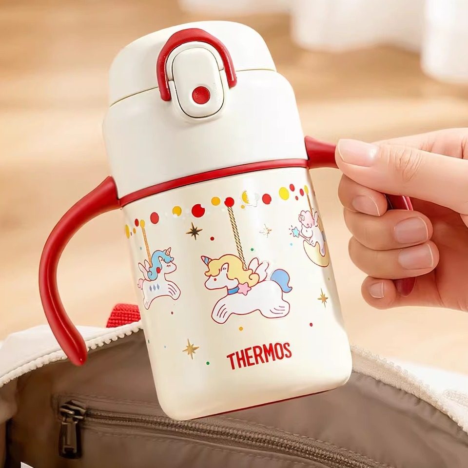 膳魔师儿童保温杯宝宝婴儿吸管杯礼盒8个月饮水杯带把手350ml,婴童用品,婴童保温杯,淘宝优惠券,粉丝福利购,淘宝优惠卷