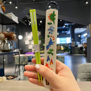 日本斯凯达skater卡通儿童筷子训练筷宝宝学习筷婴幼儿辅助筷米奇