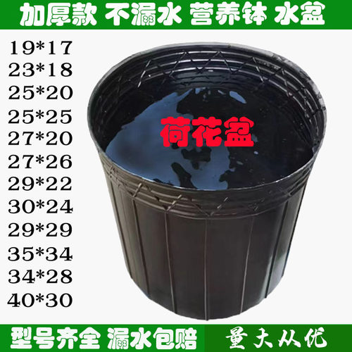 不漏水田园简约塑料加厚荷花盆水