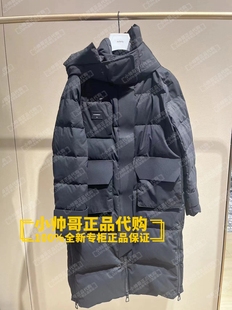 2023冬季 现货 11B欧时力 纯色连帽中长羽绒服 1TC4330780 专柜正品