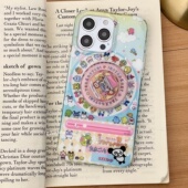 春日部防卫队Fighting｜可爱卡通ins大转盘拓麻歌子适用苹果16promax手机壳旋转支架超火外壳iphone15