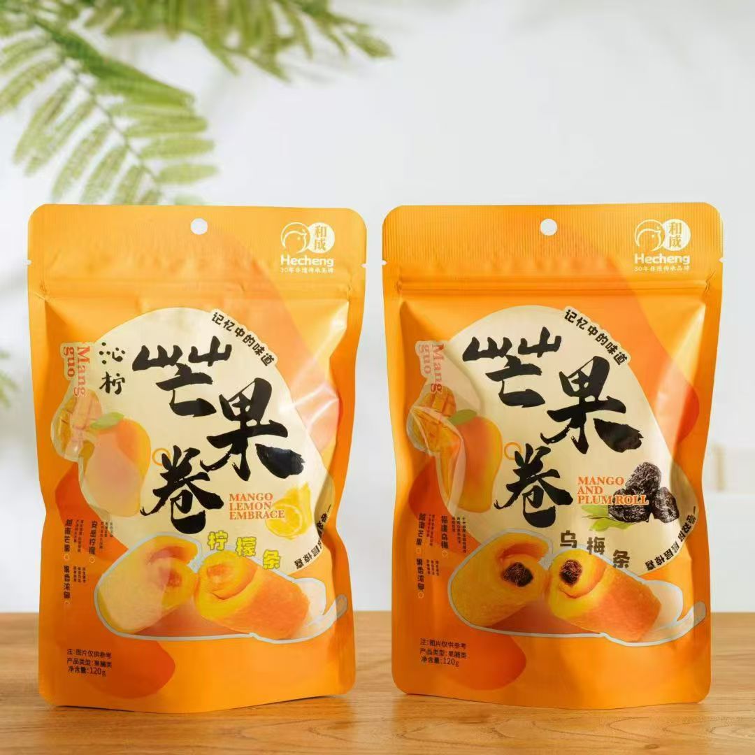 和成芒果卷120g&times;1包乌梅条柠檬条休闲零食开袋即食芒果干