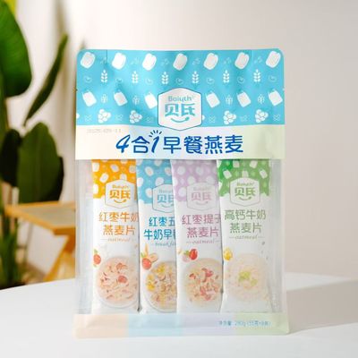 贝氏4合一早餐燕麦片280g×1包红枣枸杞燕麦片红枣牛奶燕麦片冲泡