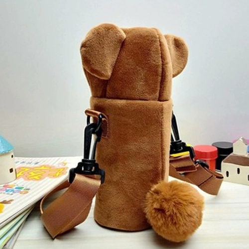 新品手提毛绒水杯袋子保温杯保护套水壶手提小包欢迎来图来样定做