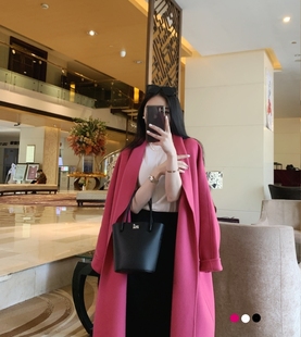 双面羊绒大衣女2025年新款 30%羊绒高端长款 垂丝海棠二代 菲芊