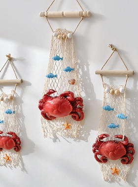 网红树脂仿真餐厅小龙虾螃蟹挂件海鲜模型壁饰装饰品饭店夜市壁挂