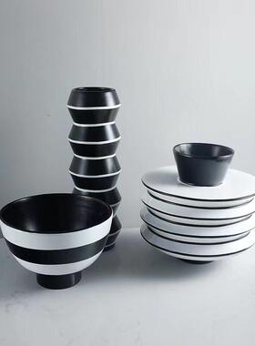 现代简约插花瓶茶几摆件餐桌干花家居软装饰品斗笠碗花器创意精致