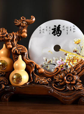 福禄客厅葫芦开业乔迁礼物品家居平安扣玄关酒柜电视柜酒柜装