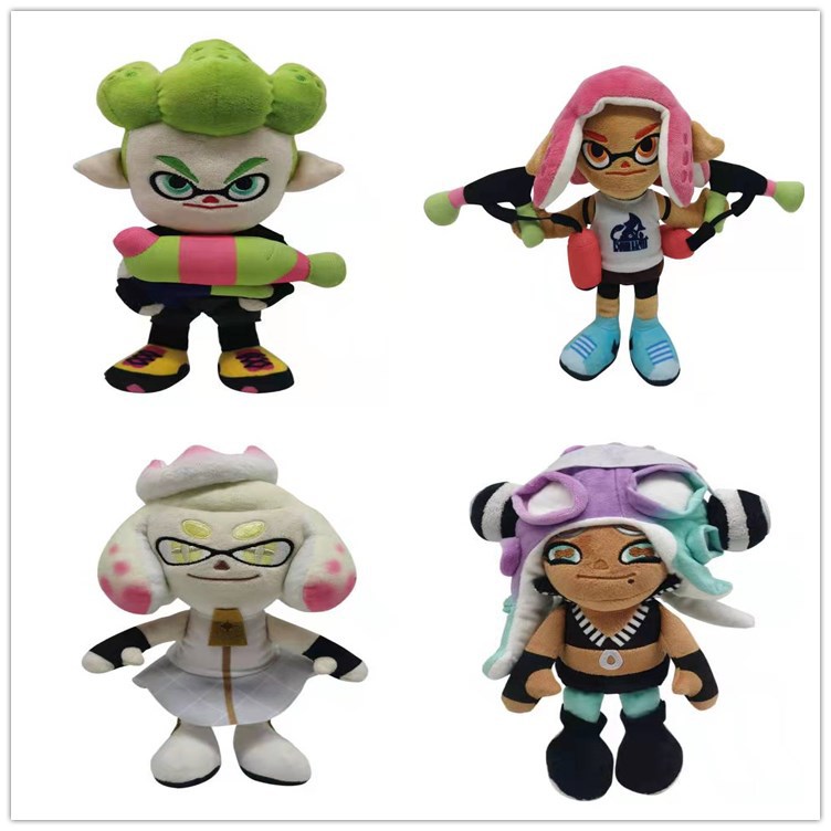 跨境新品喷射战士3斯普拉遁3splatoon3公仔动漫游戏毛绒玩具