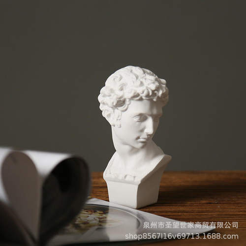 小号小卫朱利亚诺树脂雕像头像石膏·美第奇素描手办北欧风人物树