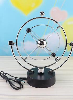 地球摆件天体仪银河系摇摆器创意家居装饰品办公室永动