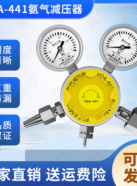 氨气减压器YQA-441多省包邮上海角欣不锈钢气体防摔 减压阀压力表