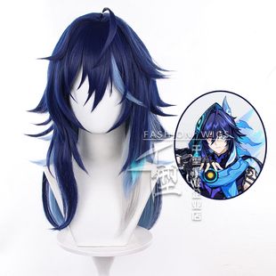【千型】 原神 欧洛伦cos假发 头皮顶双拼色中长发