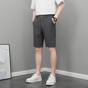 短裤男夏季新款韩版垂顺坠感五分裤中裤K5-P35图片