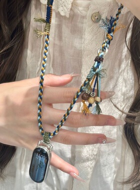 适用小米手环10表带小众项链挂脖小米手环9/8nfc表带一体项链表带