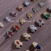 1颗美甲锆石饰品2026新年招财金蝉守财貔貅镶钻美甲439锆石配饰