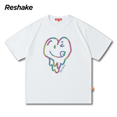 RESHAKE/后型格情侣T恤