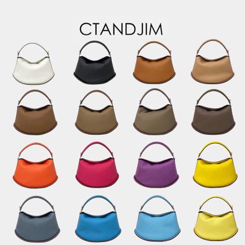 CTANDJIM牛皮制斜挎手提包