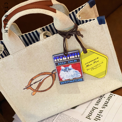 CTANDJIM帆布购物袋斜挎包