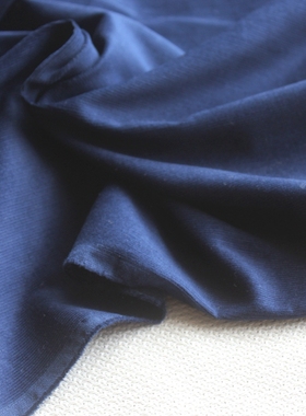 新品纯棉布料湖蓝色纯色灯芯绒薄软服装面料130cm宽1米价