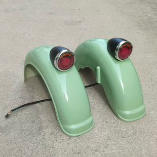 V1电动车三轮车后挡泥板泥瓦塑料沙板轮圈瓦48-72V尾灯灯转向灯