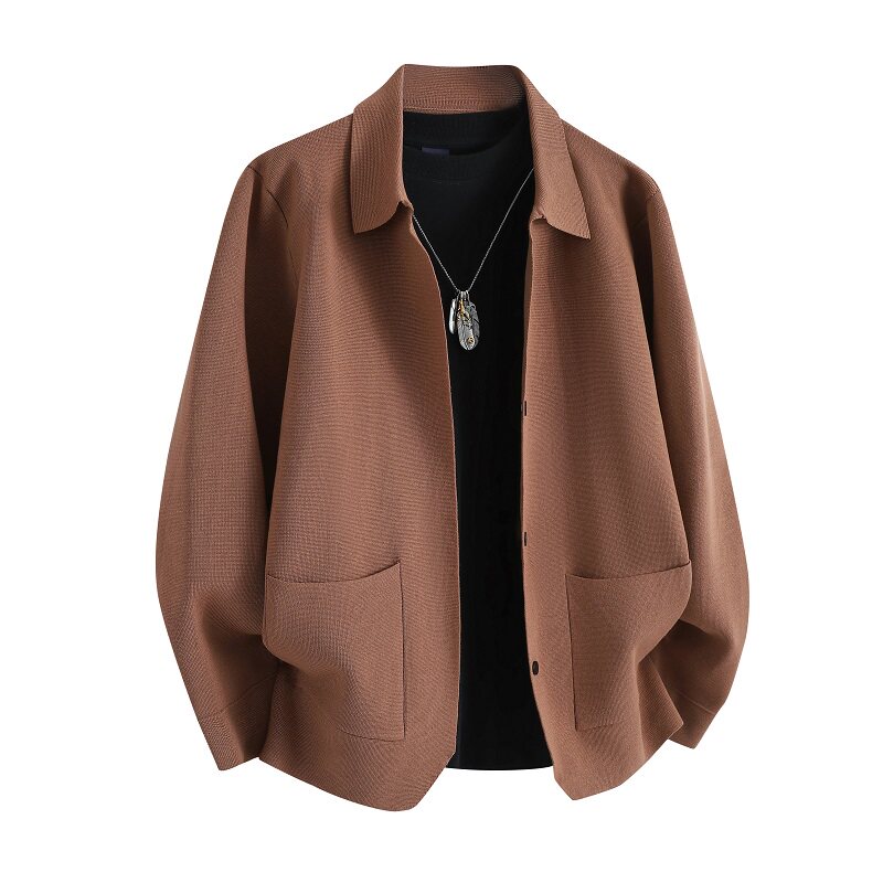 白底平铺针织衫男开衫外套韩版休闲夹克可二开KS8812-P80，男装针织衫/毛衣，星座1207-1