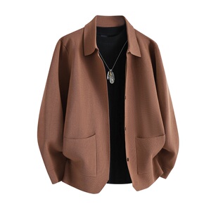 白底平铺针织衫男开衫外套 韩版休闲夹克 可二开KS8812-P80，男装针织衫/毛衣，星座1207-1