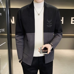@店主风春秋新款针织开衫男刺绣外套男式夹克K8811-P70