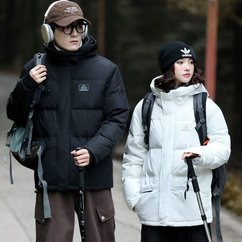 微长款@情侣款羽绒服户外防风90白鸭绒中性男女同款YR2626-P195，男装羽绒服，星座1207-1