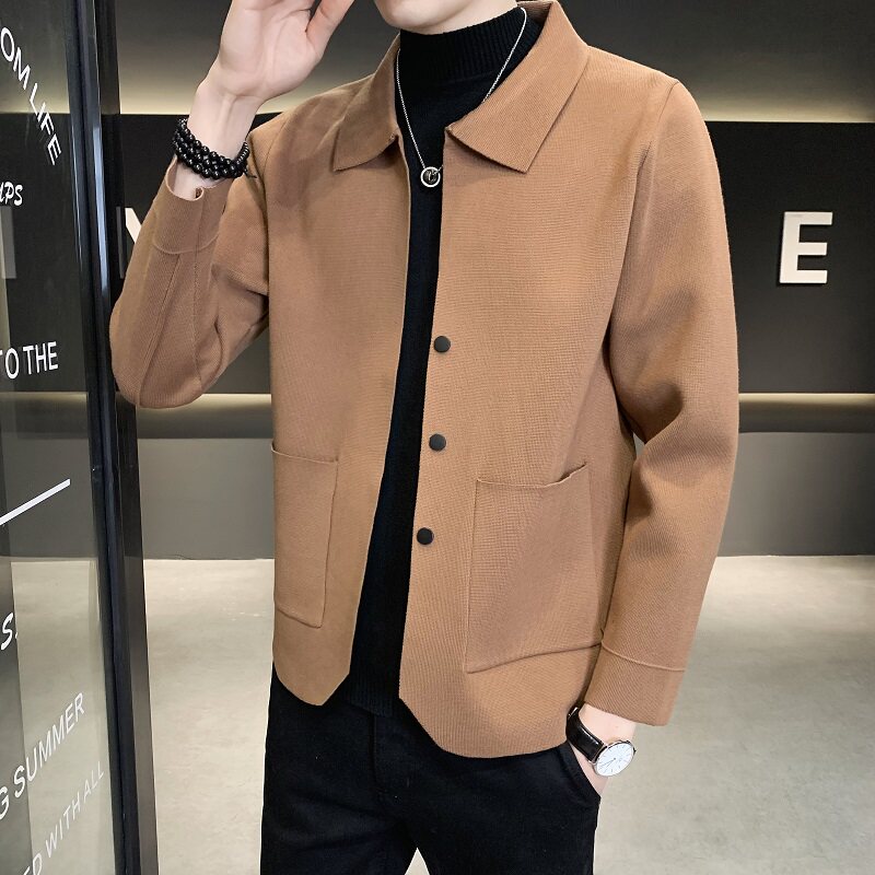 直播新款针织开衫男店主风夹克外套高品质针织衫毛衣衫K8812-P85，男装针织衫/毛衣，星座1207-1