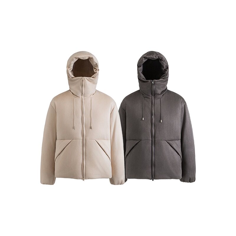 新标90绒羽绒服鹿皮绒极简风宽松版男女同款可二开A260-P270,男装羽绒服,星座1207-1