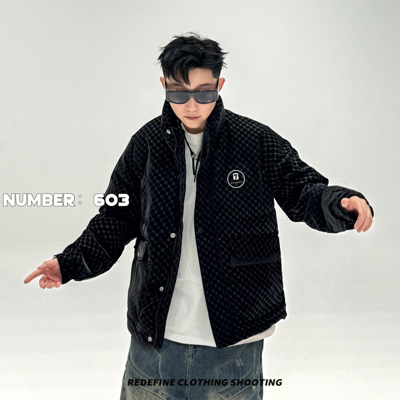 社会小伙@轻奢潮牌羽绒服男高品质防水面料抖音YRF603-P190，男装羽绒服，星座1207-1