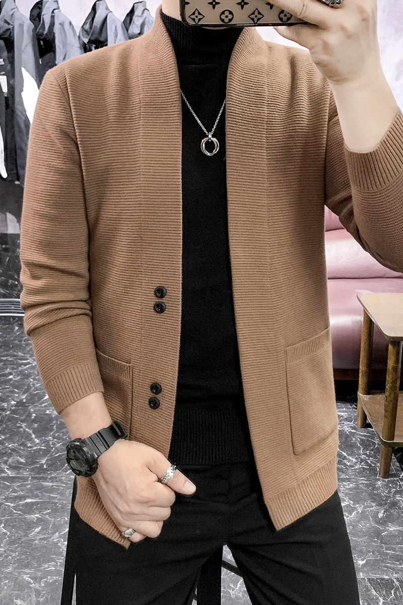 直播新款针织衫男休闲开衫外套欧洲站高品质夹克男式K1230-P60,男装针织衫/毛衣,星座1207-1
