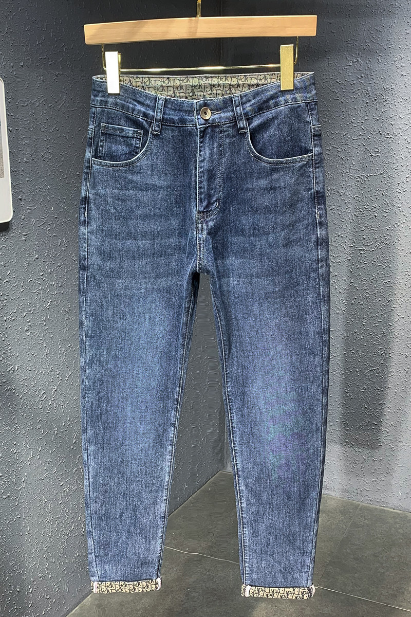 直播春夏薄款牛仔裤男刺绣弹力九分裤YKK拉链NZK991-P70,男装牛仔裤,星座1207-1