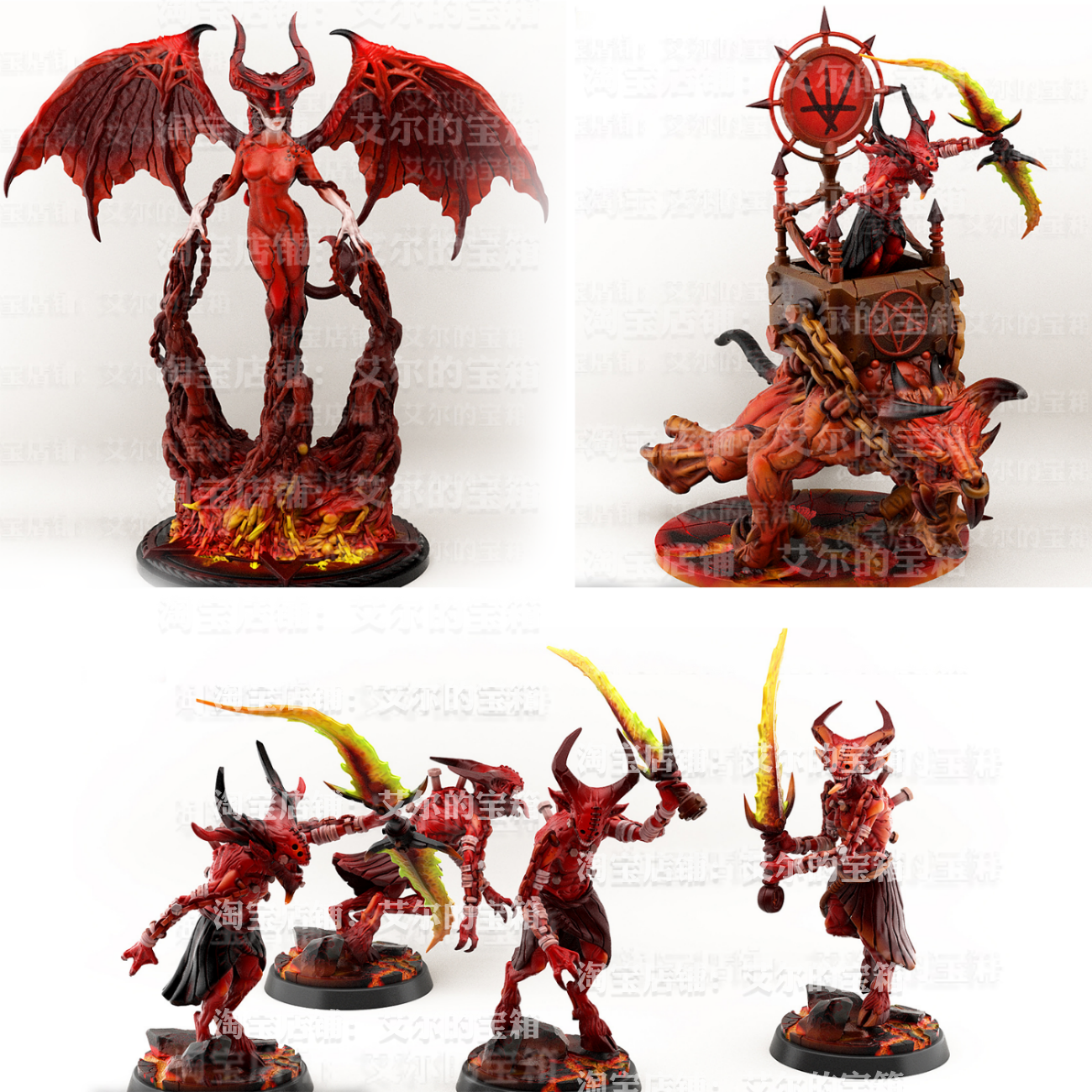 桌游棋子魅魔女王恶魔兵线