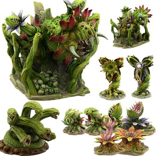 食肉植物 食人花花园 微缩模型 gk 白模涂装手办桌游棋子战棋跑团