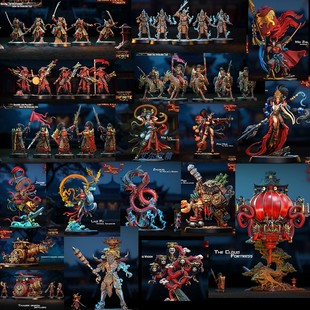 震旦天朝 玉勇 天廷龙卫 俑士禁卫 蒙古地精 战棋 桌游 棋子 模型