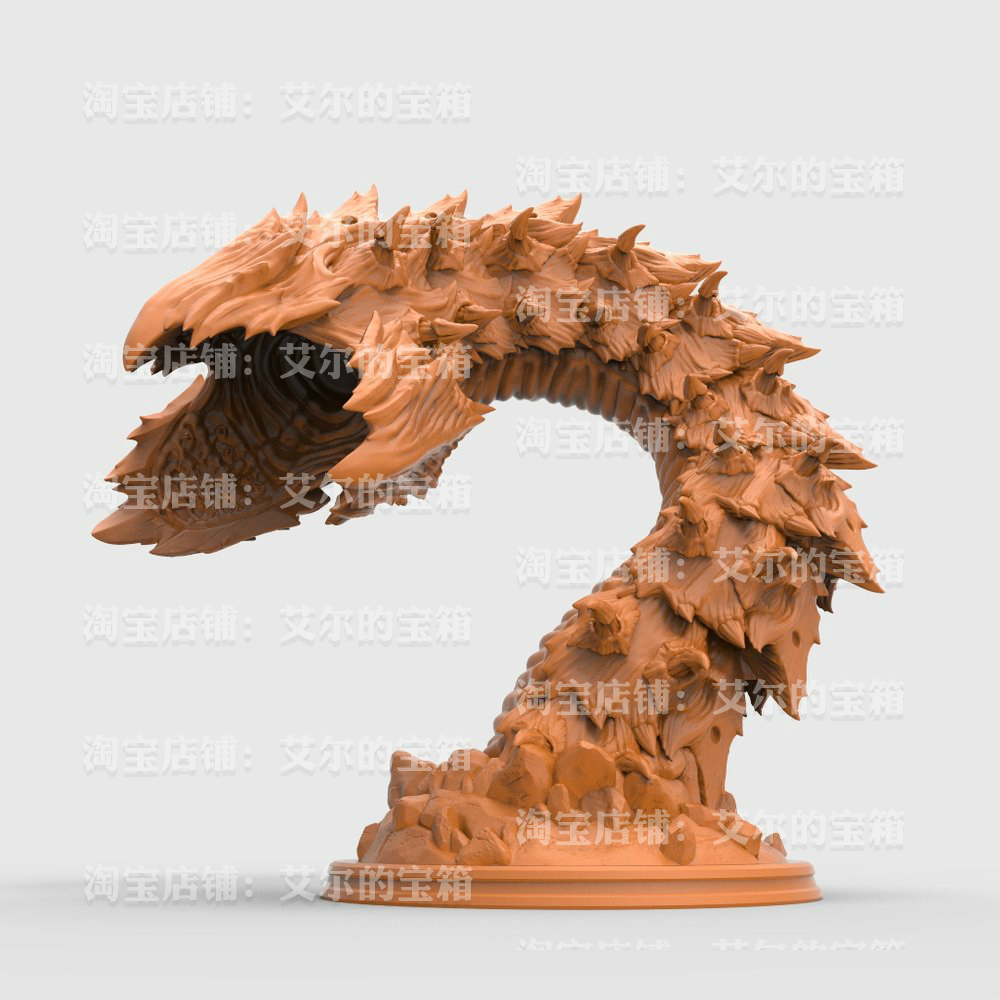 H2-10蠕虫吞噬者 微缩模型 gk白模 涂装手办 桌游棋子 战棋 跑团