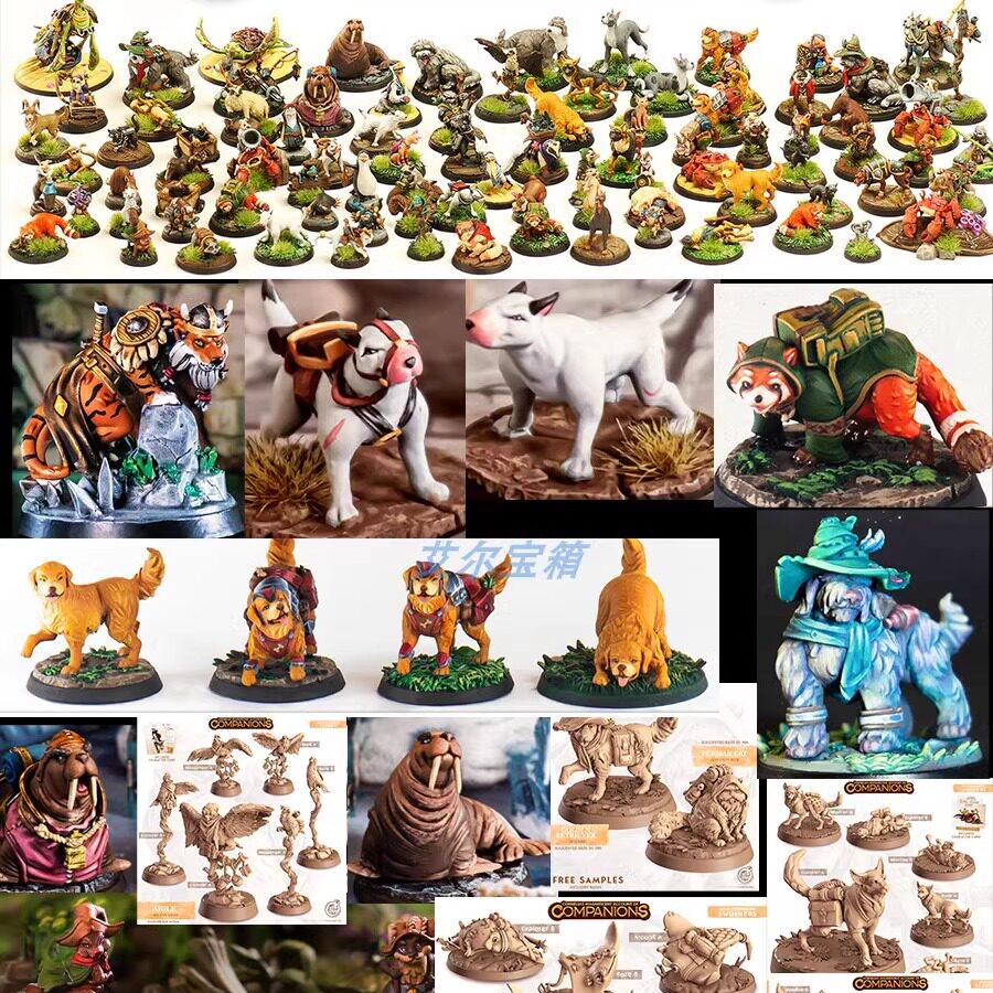 DND 魔宠 龙与地下城 小动物 宠物 桌游棋子 跑团  微缩 涂装素模