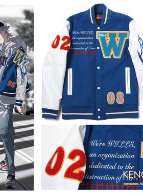预定 RADIO EVA新世纪福音战士 WILLE 渚薰 棒球服飞行员夹克