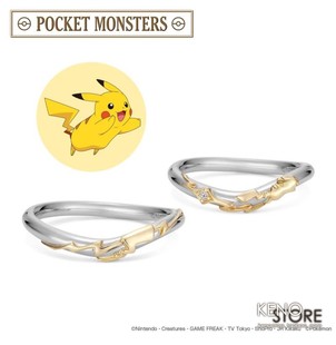 预定 精灵宝可梦 皮卡丘 对戒 钻石戒指 U-TREASURE联名周边