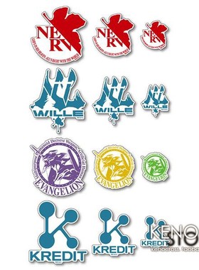 预定 EVA新世纪福音战士 终 NERV WILLE 初号机 KREDIT 贴纸
