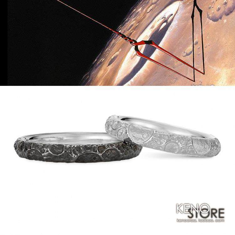 【可订】u-treasure eva新世纪福音战士 黑月白月 铂 银饰品 戒指