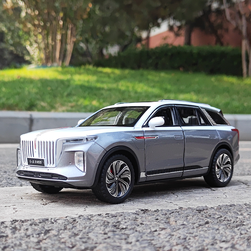 正版1/24红旗EHS9合金玩具车