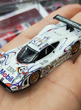 TH1/64保时捷911GT1 1998勒芒冠军车#26小比例收藏合金小汽车模型