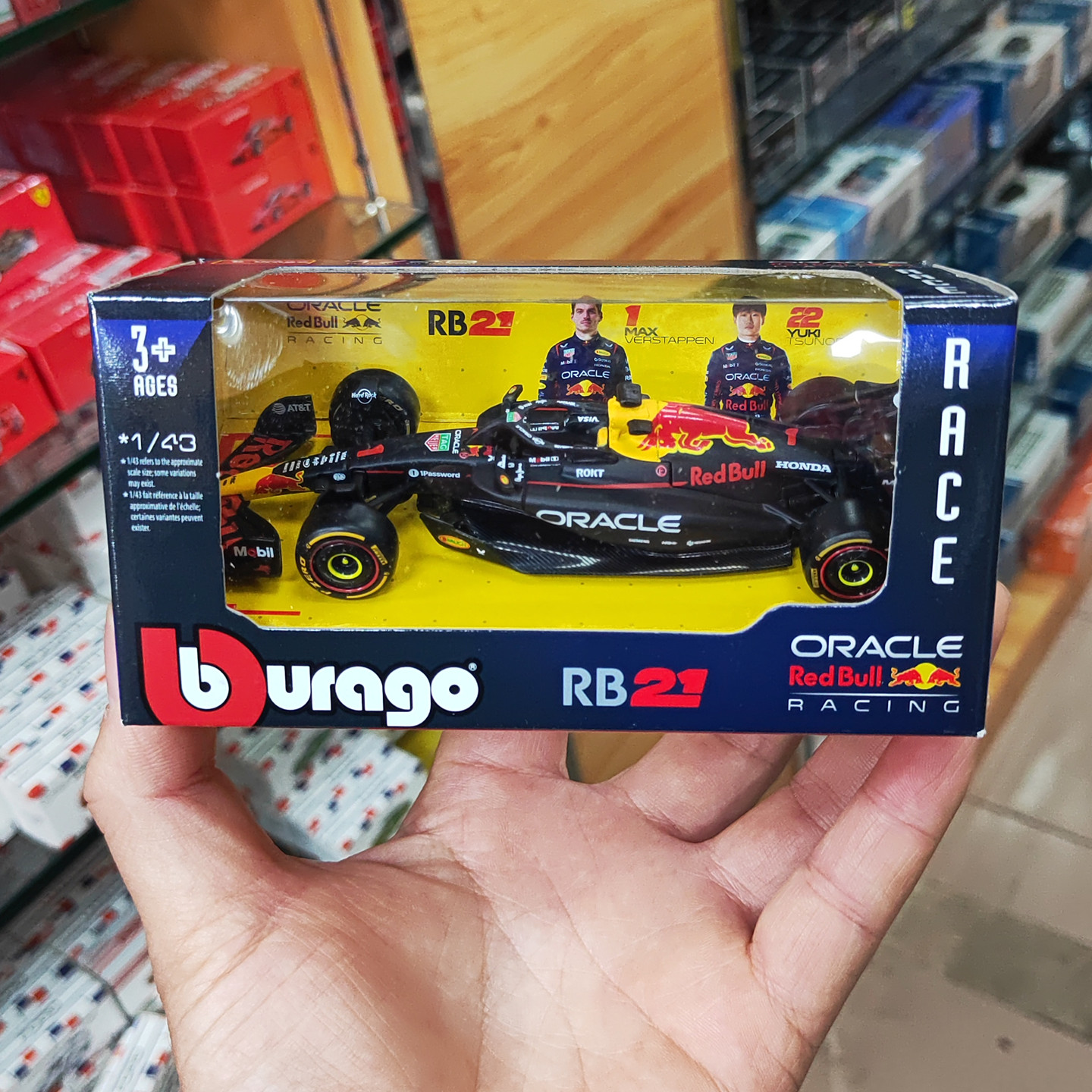 比美高1/43红牛RB21-2025-F1方程式赛车仿真合金汽车模型金属车模