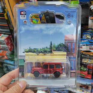 拓意1:64奔驰大G63电镀红收藏小比例合金汽车模型摆件微缩金属车