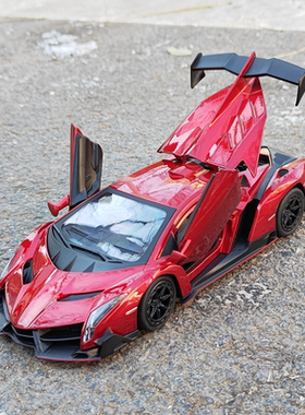 1:24兰博基尼Veneno原厂仿真合金汽车模型摆件男孩收藏金属玩具车