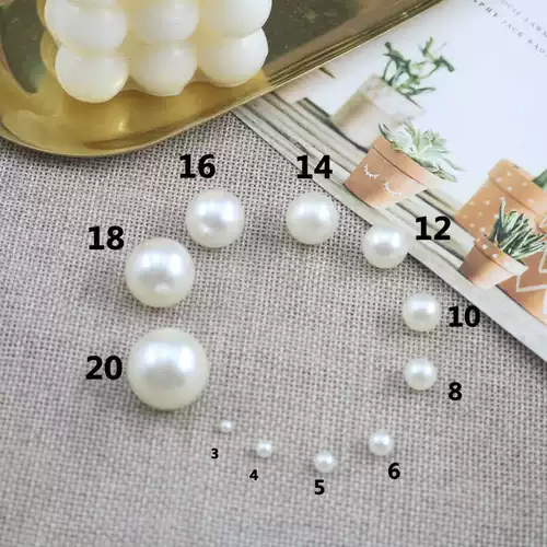 Белые бусины, китайская шпилька, аксессуар ручной работы, аксессуары, 3-20мм, DIY