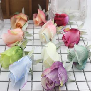 婚庆拱门花墙摄影道具材料 欧式 玫瑰仿真花假花装 饰花朵花蕾绢花